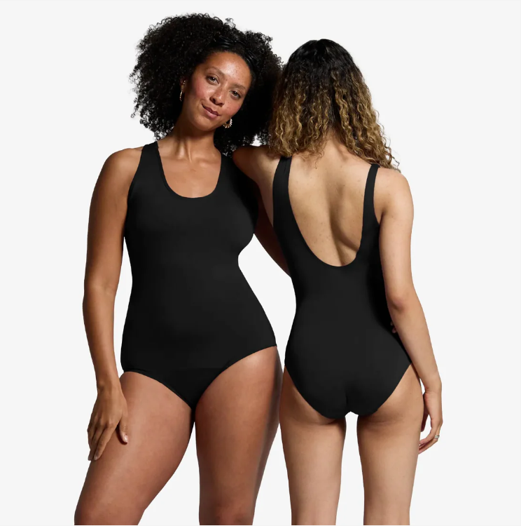 WUKA Traje de Baño BackFree  flujo medio Negro - XS